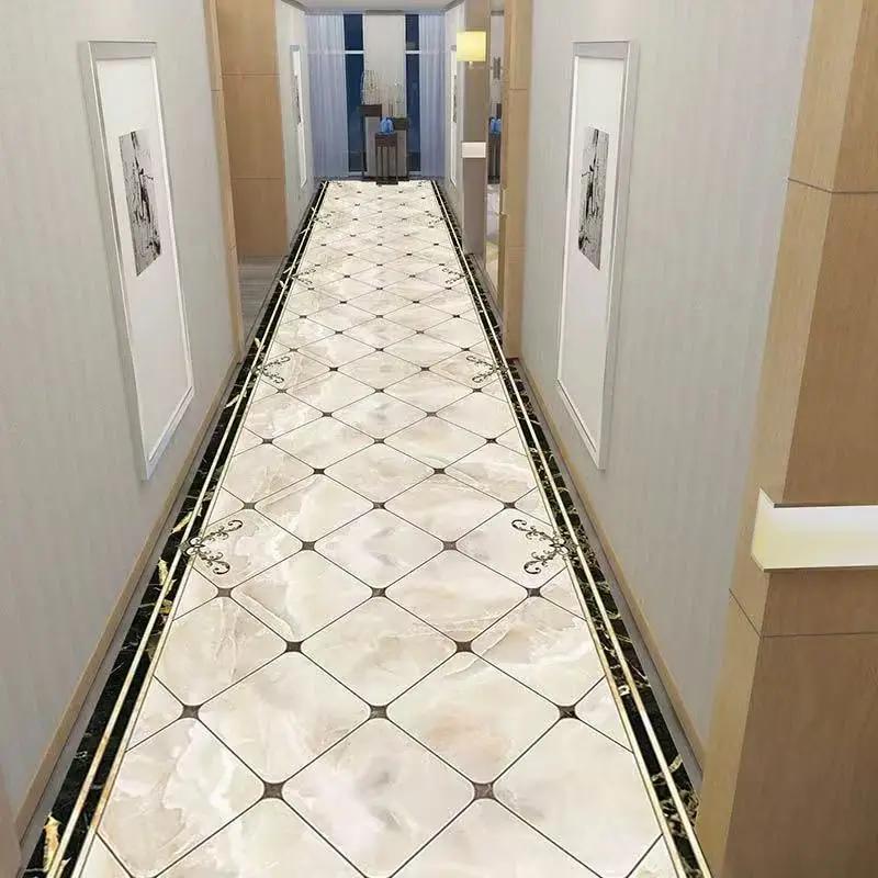 Nordic Modern Long Corridor Rug Anti-Slip Hallway Floor Mat for Living Room Hotel Aisle Runner Villa Home Decorative Carpet