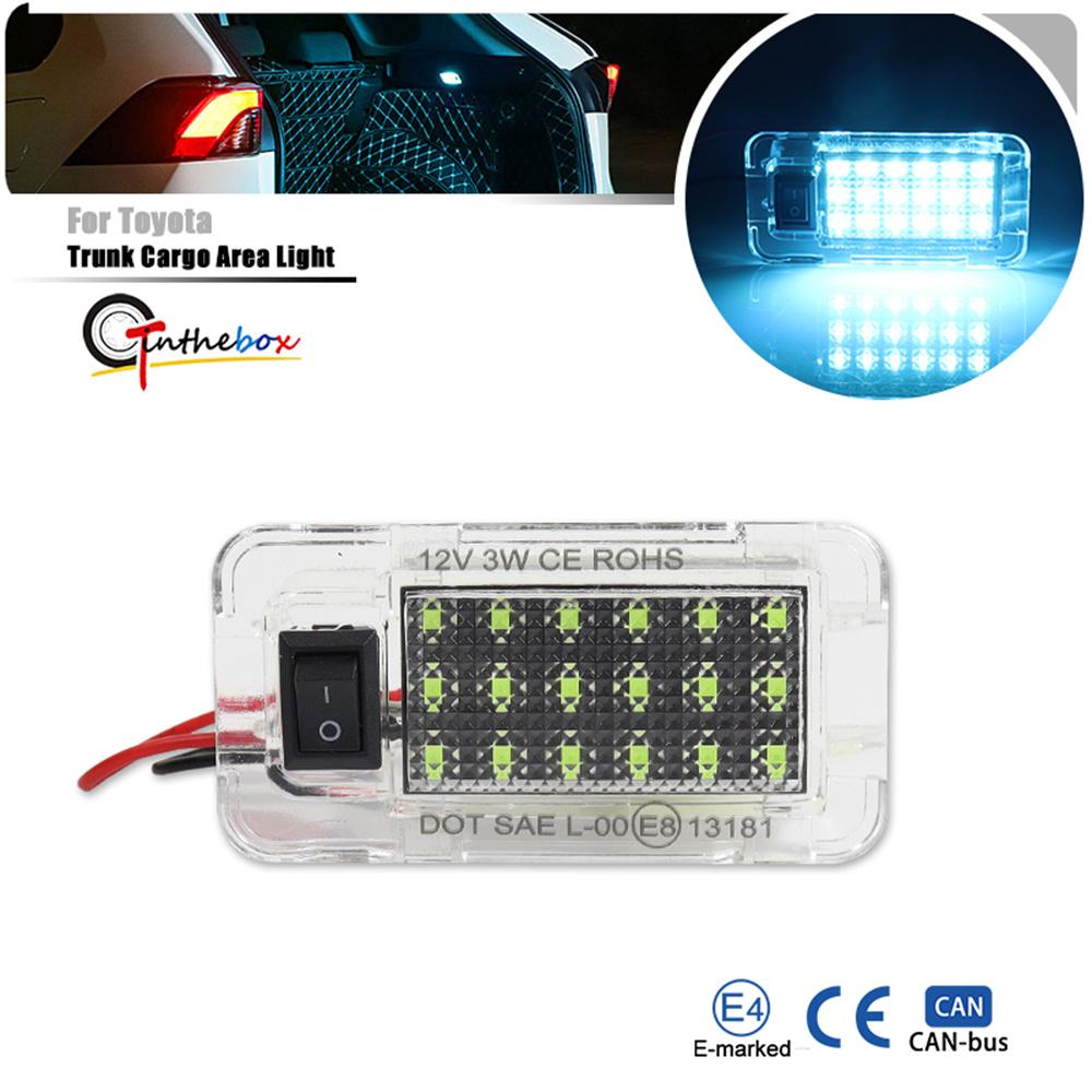 1Pcs Car LED Rear Trunk Lamp Luggage Compartment Light Bulbs 12V For Toyota RAV4 Prius Sienna Alphard Yaris Prime Harrier Venza