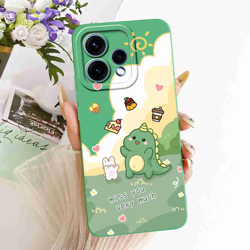 For Oppo Reno15 5G Case CPH2825 ilicone Back Cover For Oppo Reno 15C Reno15c 5G Cute Panda Cartoon Phone Cases Shockproof