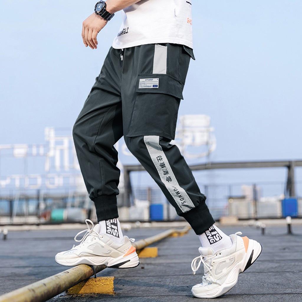 

Мужские летние модные комбинезоны, повседневные цветные удобные брюки M