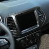8.4" Dashboard GPS Navigation Panel Trim Cover For Jeep Compass 17+ Carbon Fiber