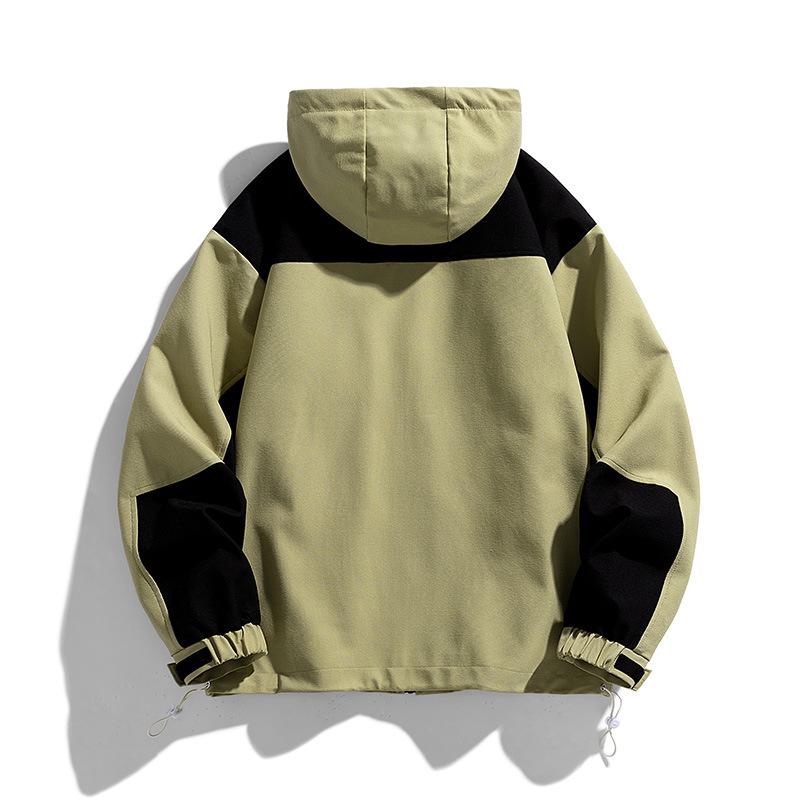 Spring and Autumn Jacket Jacket Men's Trendy Brand Splicing Men's Clothes Casual Tooling Jacket Jacket