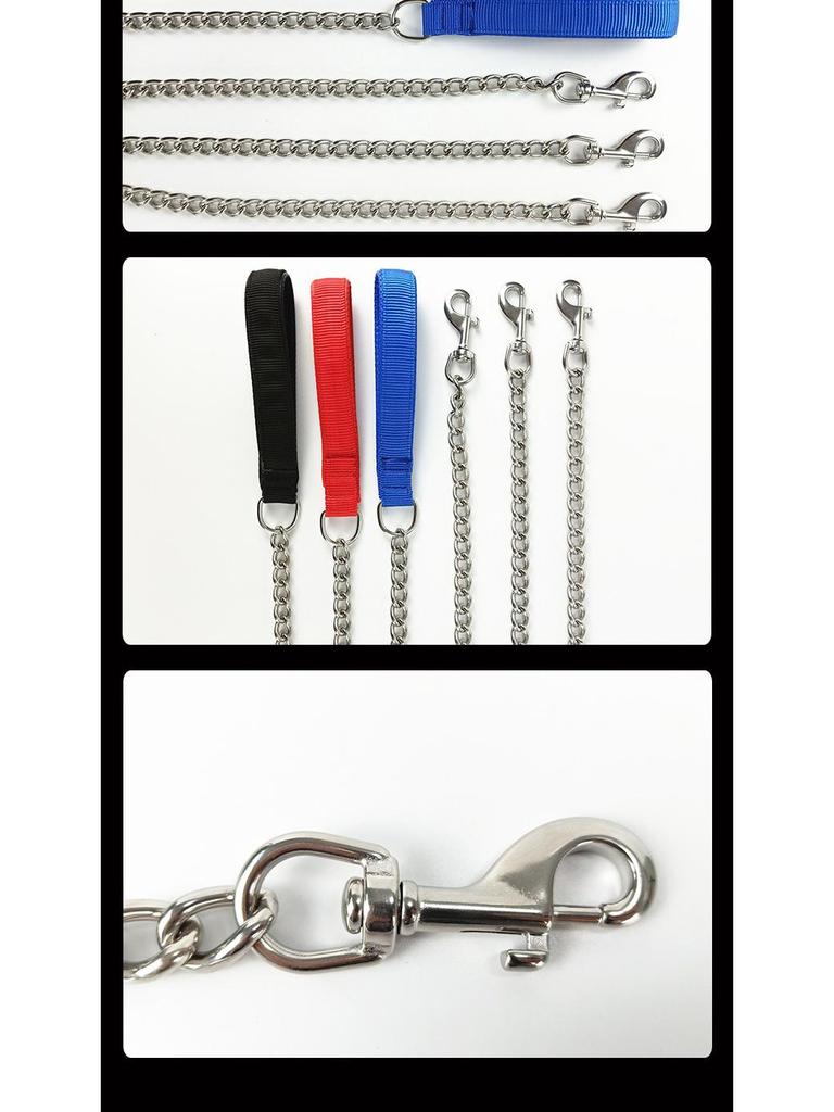 Stainless Steel Anti-Bite Dog Leash - Durable Chain for Small To Large Dogs