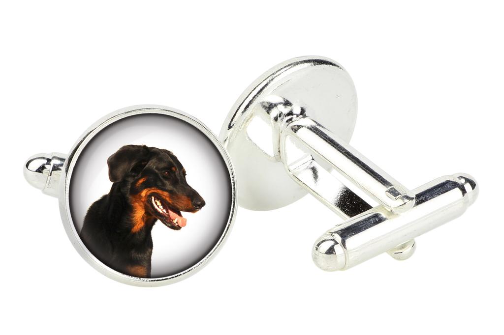 Berger de Beauce, Beauceron, Beauce Schäferhund - Manschettenknöpfe in einer Schachtel, handgefertigter Schmuck, Produkt der Marke Art-Dog