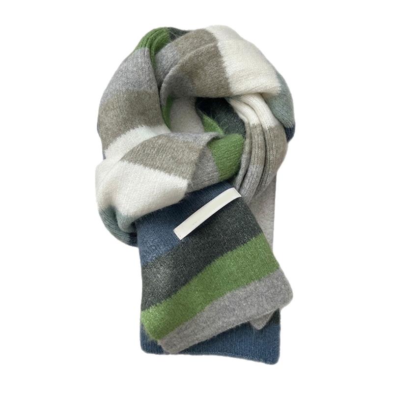 Vibrant Rainbow Striped Scarf Soft Wool Blend Winter Accessory For Women Men Cosy And Stylish All Purpose Unisex Design