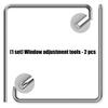 2Pcs Window Adjustment Tool Heavy Duty Steel Steel Window Adjuster 4mm Curved Inside Hexagonal Wrench Enduring
