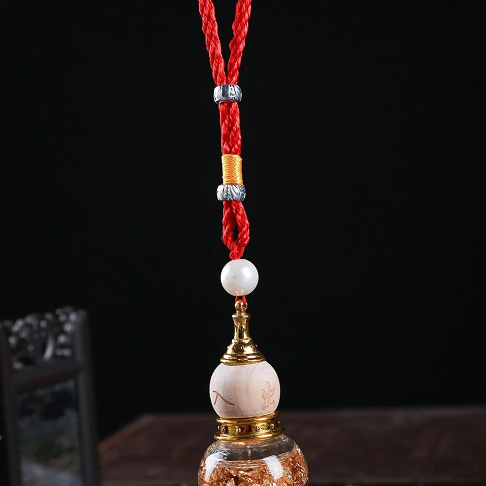 Gourd Shaped Double Spike Gourd Pendant Chinese Style Mini Gourd Perfume Bottle Car Accessories