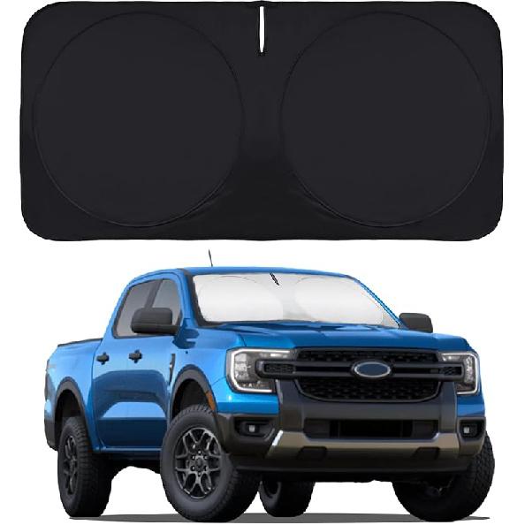 Sunshade For Ram Sun Shade Fit 2010-2025 2026 Dodge RAM 2500 3500 Truck Accessories Windshield Cover For Ram 2500/3500/4500/5500 Sun Visor Fits 2Dr