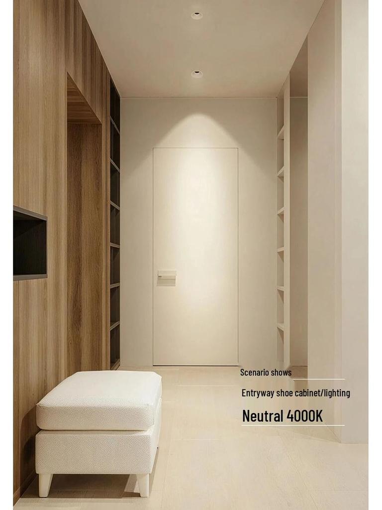 Anti-Glare Narrow Edge LED Wall Washer Spotlight for Living Rooms and Hotels