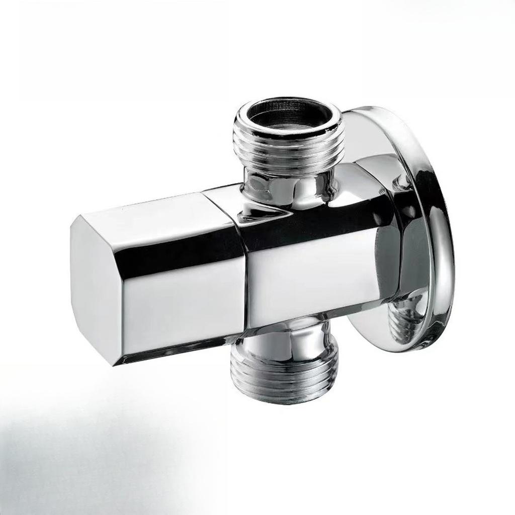 1/2'' European Triangle Valve Hot and Cold Water Stop Universal Retro Angle Valves All Copper Toilet Bathroom