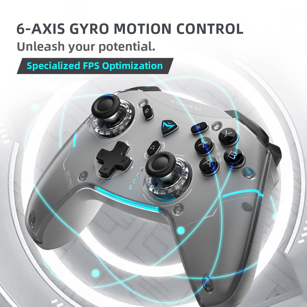 MACHENIKE G5Pro Max SE Gaming-Controller Mit Ladestation Optionale Hall-Effekt-Joysticks Trigger RGB-Licht Kabelloses Gamepad