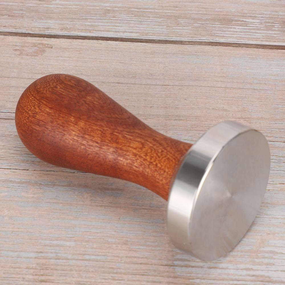 Wooden Handle Stainless Steel Coffee Tamper Stainless Steel Espresso Tamper  Coffee Making