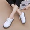 Fashion GKTINOO Genuine Cow Leather Loafers Soft Sole Flats Women Shoes 2024 Autumn Round Toe Lace Up Casual Sneakers Large Size