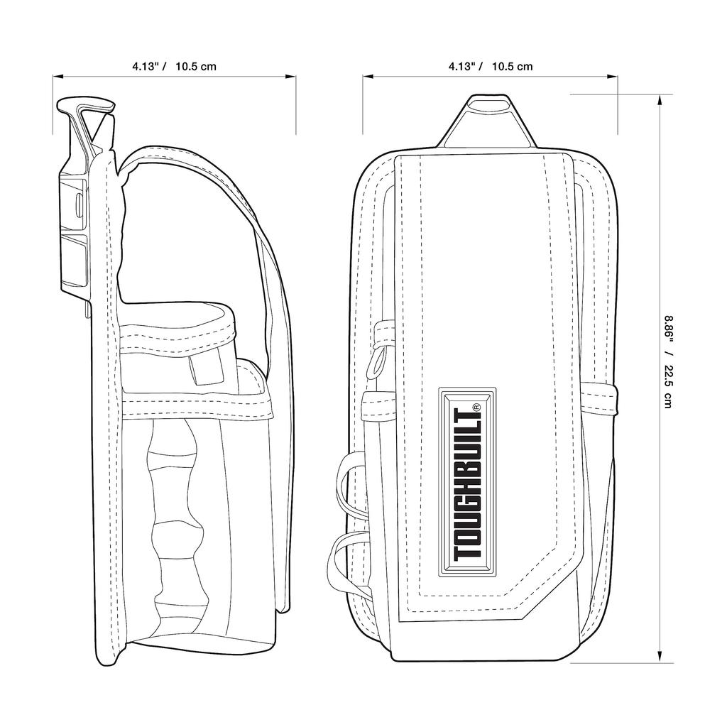 TOUGHBUILT Small Measuring Instrument Pouch TB-CT-34B