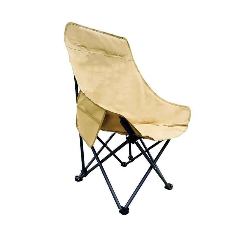 Adjustable Outdoor Folding Moon Chair: Portable Recliner for Camping, Beach, Fishing, and Picnics