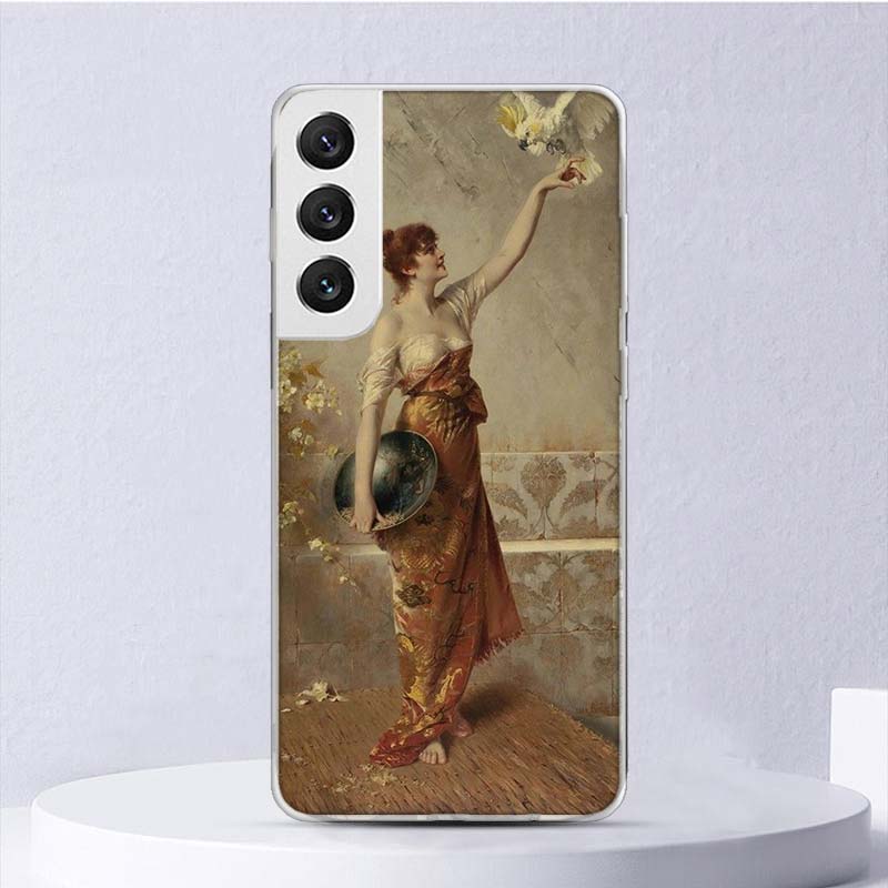 Malerei Kunst Renaissance Weiche Hülle Für Samsung Galaxy M12 M21 M30S M31 M32 M51 M52 Handyhülle Note 8 9 10 + 20 Ultra J4 J6 Plus J8