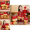 Red Plush Snake Year Mascot Toy Cute Cartoon Animal Figurine Perfect For New Year Gifts