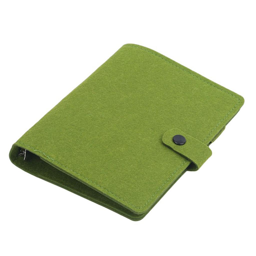 A5 A6 No Inner Pages Felt Shell Fabric Notebook Loose Leaf Notebook Inner Page Ring Binder Stationery Gift Student Supplies