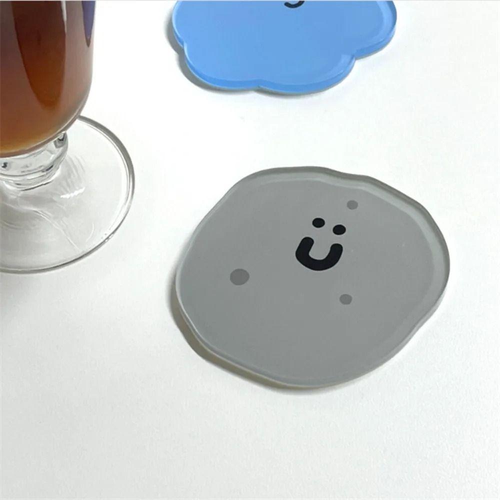 Acrylic Heat Insulation Pad Cartoon Tea Cup Mat Ins Coaster  Home