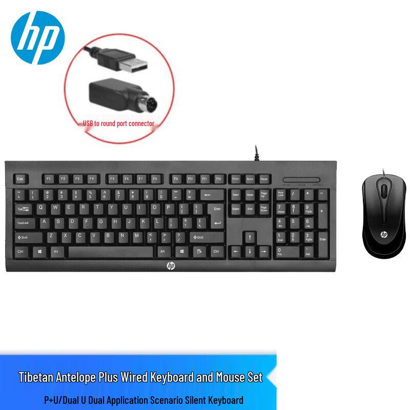 HP Tibetan Antelope Plus Wired Keyboard and Mouse Combo