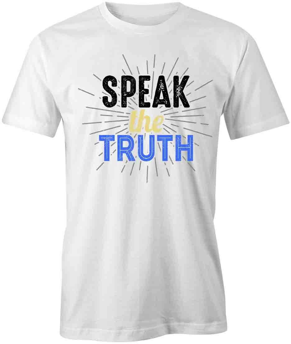 SPEAK THE TRUTH TShirt Tee Short-Sleeved Cotton WHOLESOME CLOTHING S1WCA932 L