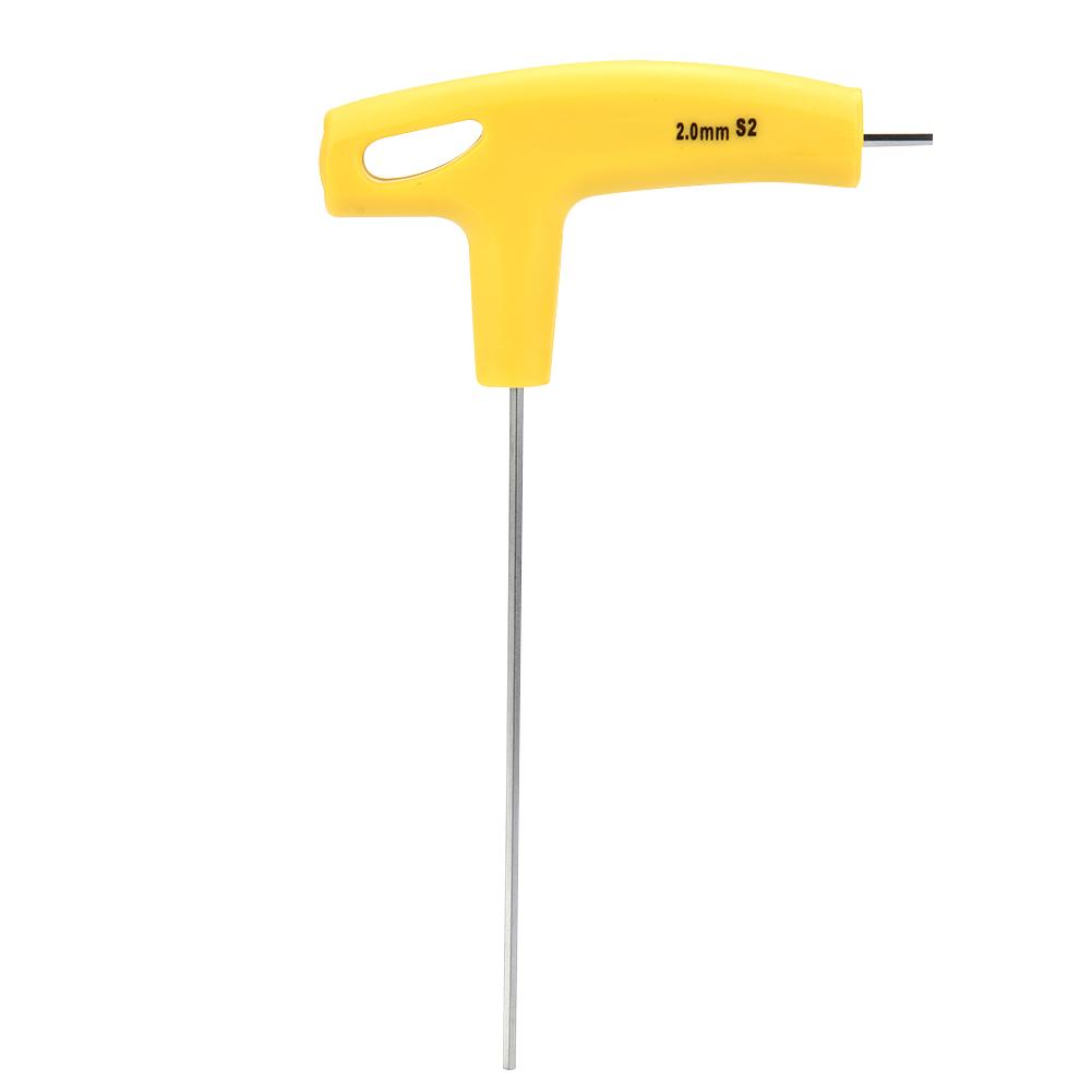 

S2 Alloy Steel Material T handle Hex Wrench H2.0 Maintenance Tool L Wrench 100mm