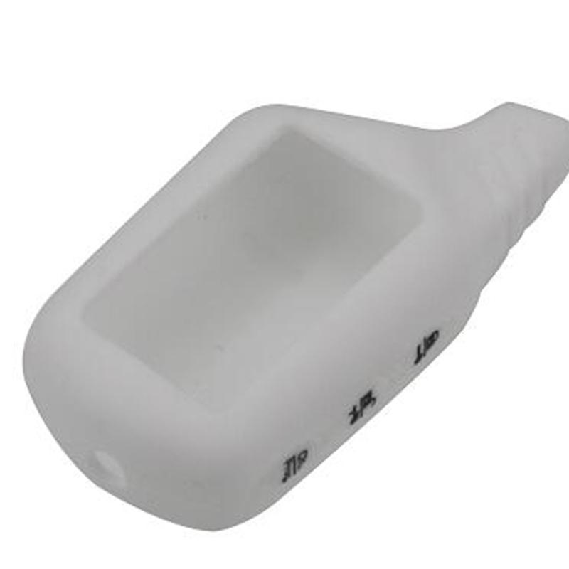 

Силиконовый чехол для брелока jingyuqin Panther для оригинальной системы сигнализации Starline B9/B91/B6/B61/A91/A61/V7 с ЖК-дисплеем и 2-сторонней дистанционным управлением белый