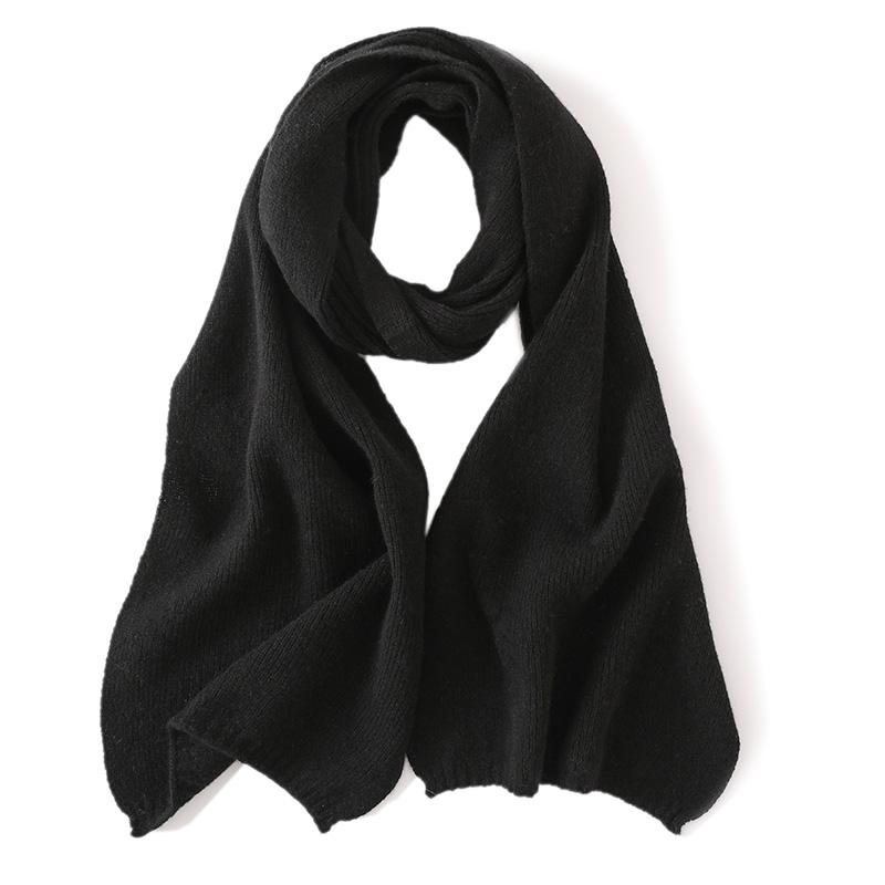 Winter Women Scarf Warm Shawls and Wraps Lady Solid Female Hijab Wool Pashmina Foulard Knit Scarves
