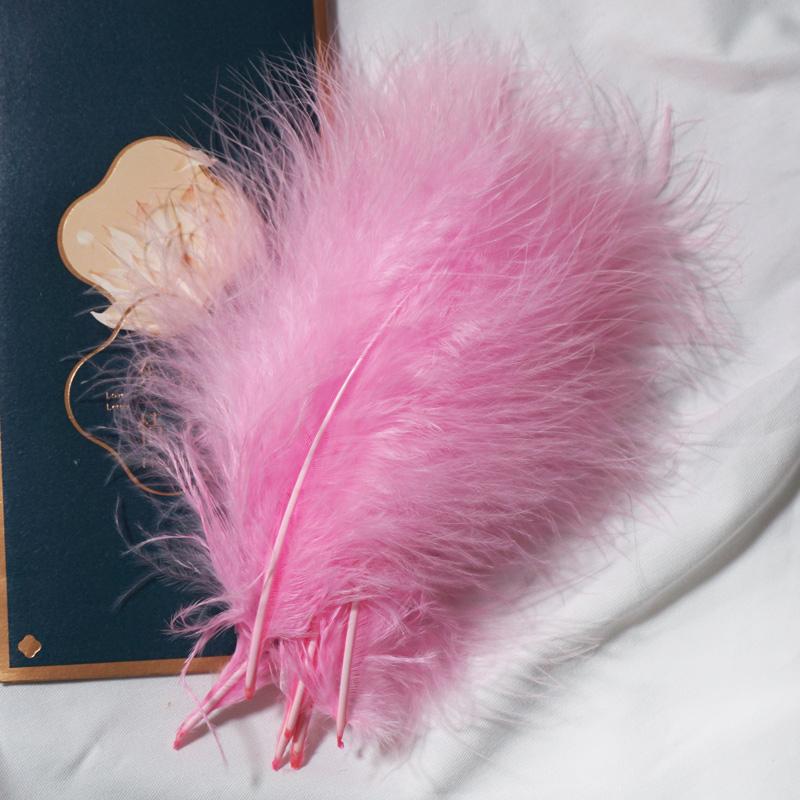 50Pcs Fluffy Turkey Marabou Feather 10-15Cm Turkey Feathers Decoration Accessories For Jewelry Clothes Wedding Plumes DIY Crafts
