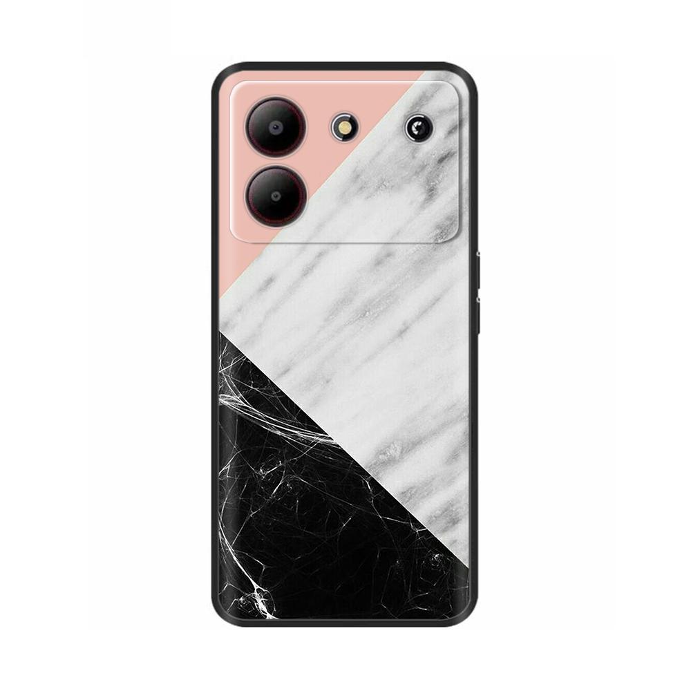 Cover For ZTE Blade A54 4G Case Silicone Painted Soft Protective Black Coque For ZTE Blade A34 BladeA54 Cartoon TPU BladeA34 Bag