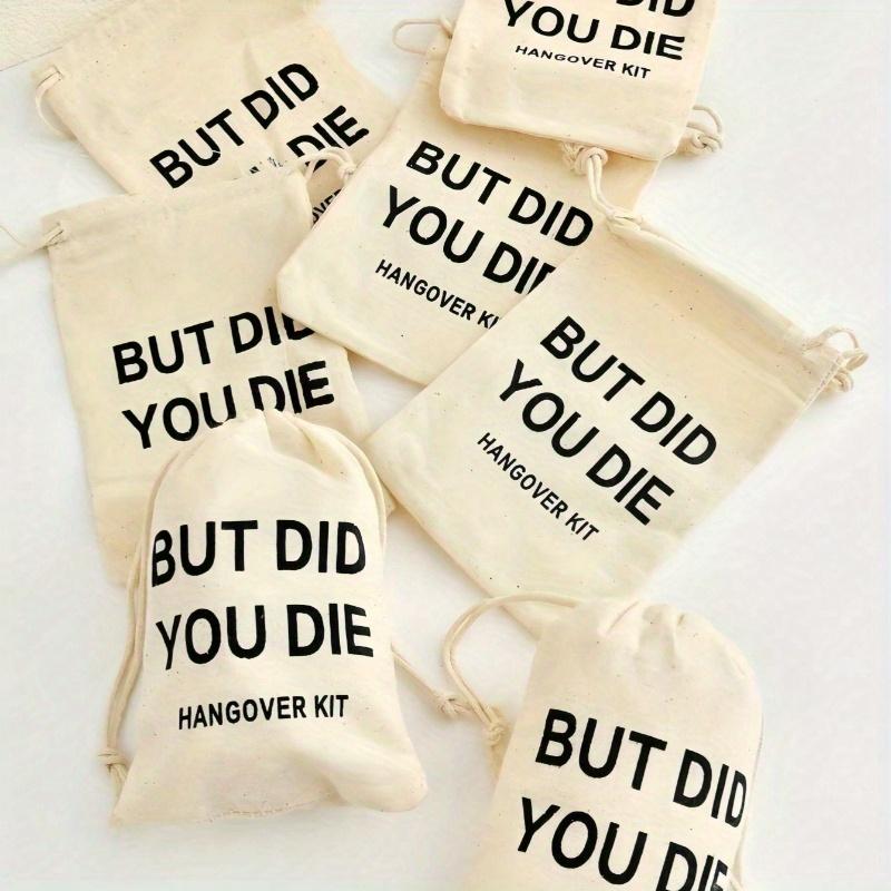 Hangover Gift Bag Single Party Favor Drawstring Tool Bag, Suitable for Wedding Bride Gifts, Hangover Survival Guests, Bridesmaids