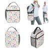 Pikmin Game Pattern Accessories Insulated Lunch Bag For School Office Food Container Portable Thermal Cooler Lunch Boxes