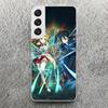Sword Art Online Anime Print Soft Case for Samsung Galaxy S25 S24 S23 S22 Ultra S21 Plus S20 FE Phone Shell S10 + Pattern Cover