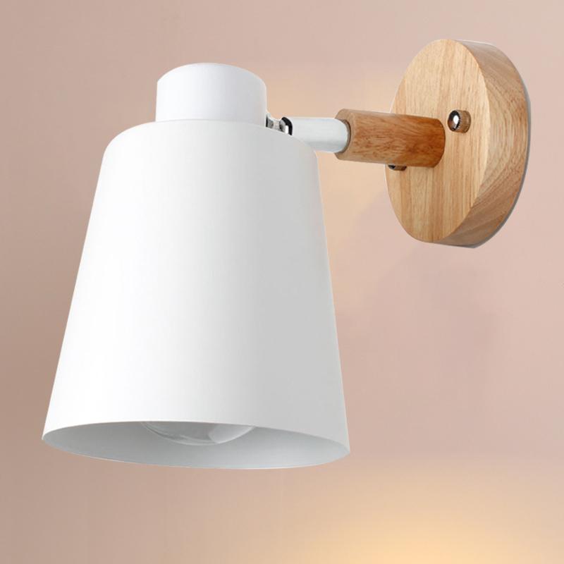 Wall Lamp Macaron Simple Iron Decor Wall Sconces For Bedroom Bedside Study Entryway Aisle Nordic Home Indoor Decorative Lights