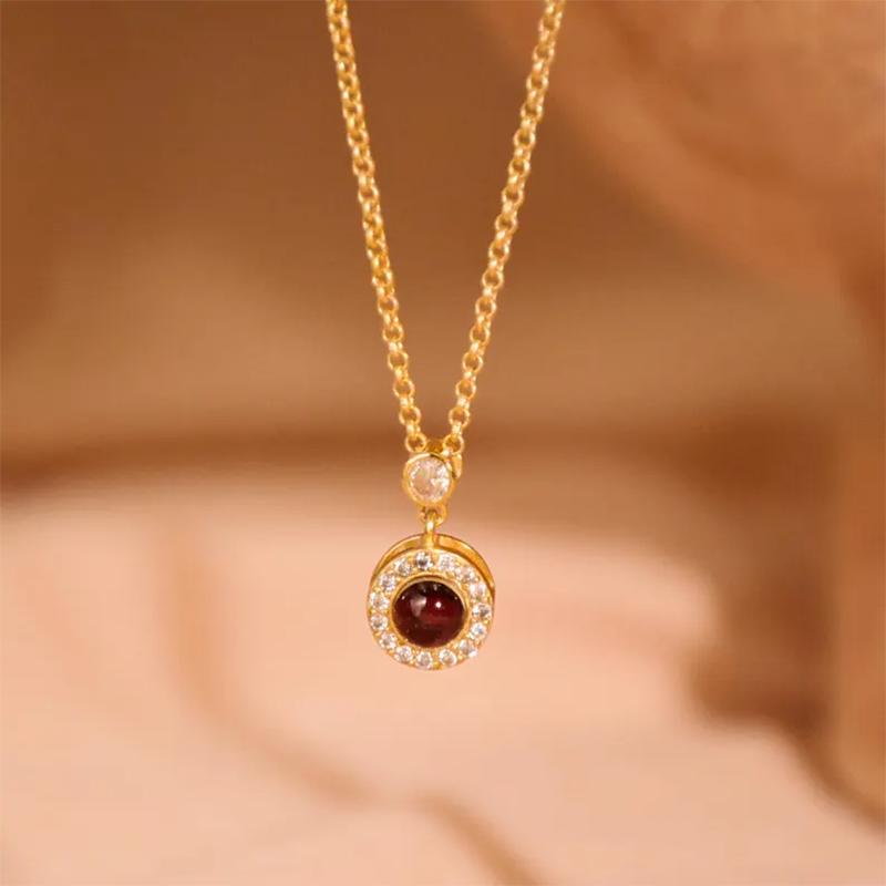 DHQH Personalized Photo Birthday Stone Photo Projection Necklace Customized Picture Birthday Stone Projection Pendant Gift