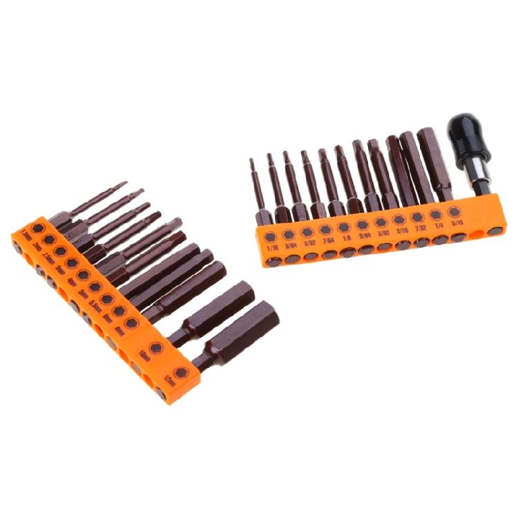 Langlebiges legiertes Stahl-Magnetbohrer-Set Sechskant-Schlagbohrer für elektrische manuelle Schraubendreher 23 STÜCK