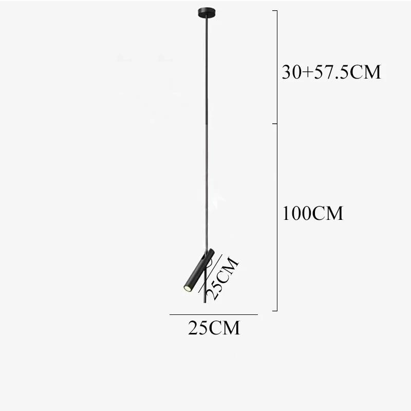 Retro LED pendant light modern minimalist rotating angle light living room bedroom shop decoration bedside lighting floor lamp