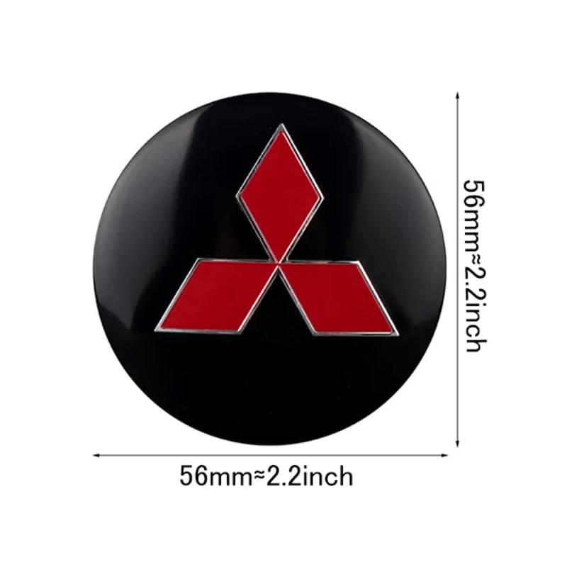4pcs 56/60mm Cars Hub Caps Car Wheel Center Caps Hubcap Sticker Tire Hub Cover for Mitsubishi Asx Lancer 10 Outlander 3 l200 wszm26