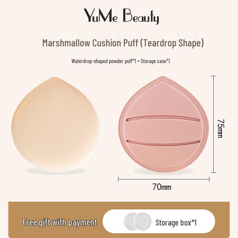 Marshmallow Cushion Puff: Dual-Use Wet/Dry Makeup Sponge, Super Soft, Non-Absorbent