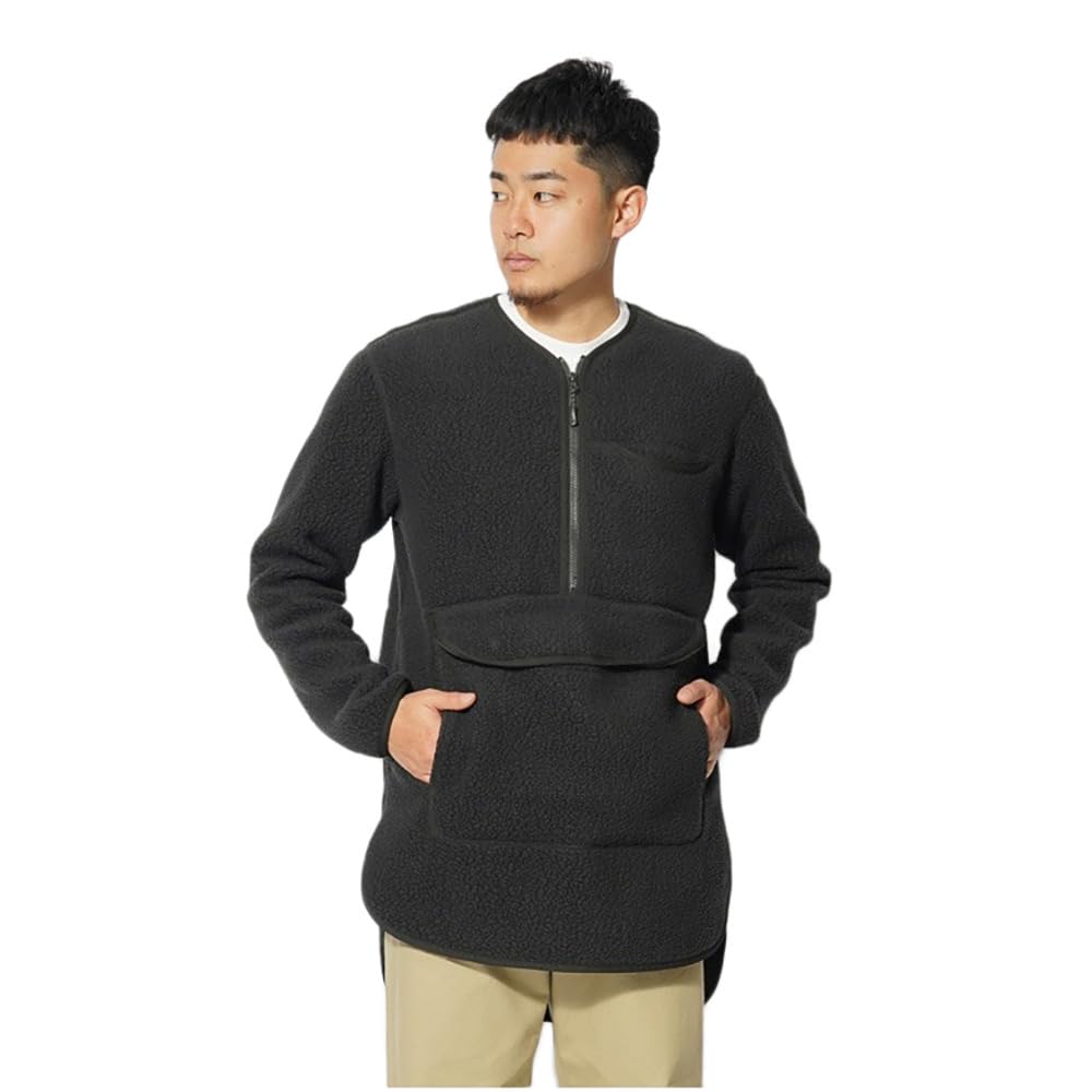 

[Snow Peak] Sweatshirt Thermal Boa Fleece Pullover Black