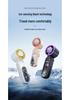 High-Speed USB Handheld Fan with Digital Display, Foldable Turbine, Mecha Style, Strong Wind & Semiconductor Refrigeration.