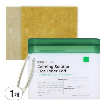 Eunyul Lab Calming Solution Cica Toner Pad, 60 Pieces, 1 Piece