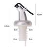 4pcs Set Olive Oil Sprayer Liquor Oil Dispenser ABS Lock Wine Pourer Flip Top Drink Wine Stopper Leak-proof Nozzle Kitchen Tools