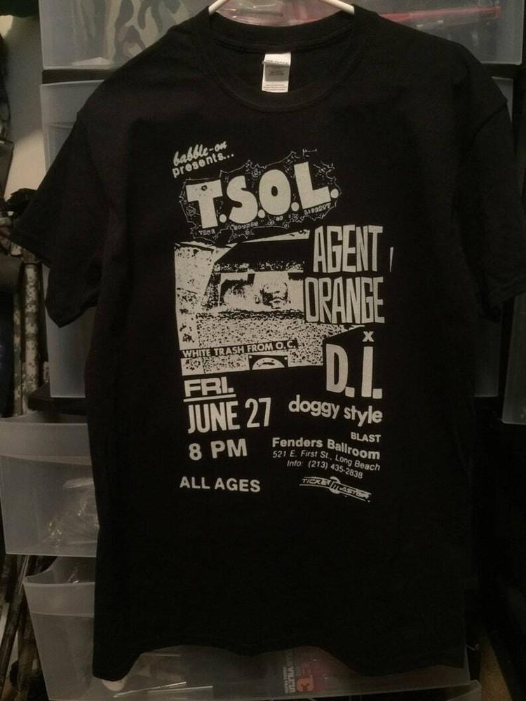 

SALE Old Punk Rock Concert Flyer TSOL T-shirt retro t-shirt gift for fan Unisex T-Shirt XXXL