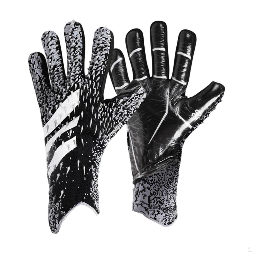 Goalkeeper Gloves Rubber Non Slip Wear Resistant Professional Goalie Size 5