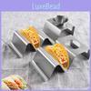 Chic And Functional Stainless Steel Taco Holder With Multiple Compartments For Convenience Ultimate