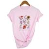Bloom Where You Are Planted T Shirt Sunflower Aesthetic Women T Shirt Tees Ulzzang Tops Graphic