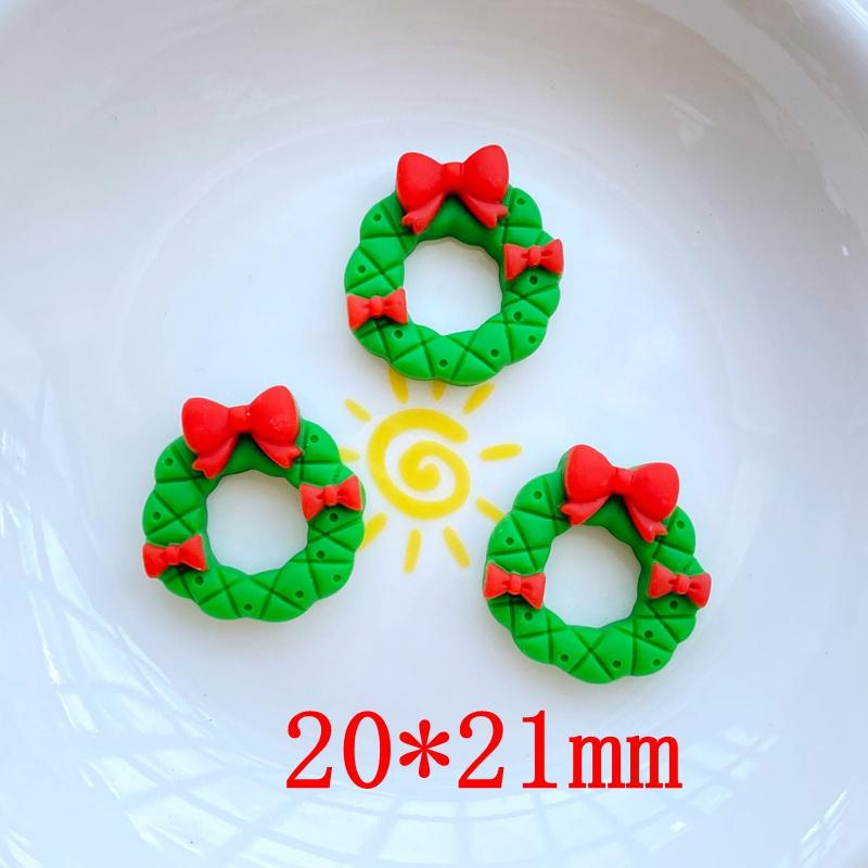 12 Stück Neue Süße Cartoon-Weihnachtsserie Flache Rückseite Harz-Cabochons Scrapbooking DIY Schmuck Handwerk Dekoration Zubehör