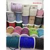 SINRONG 4mm Forme Ronde DIY Cristal Noeud 6 Rangées Décoration Cristal Strass Colorés Bling Corde Strass