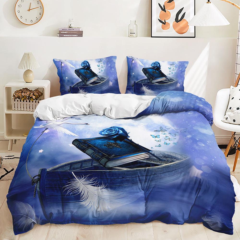 

Three-Piece Giraffe Cattle Animal Quilt Set Two-Piece Bedding Kit 135 * 200 (two-piece set) 90g